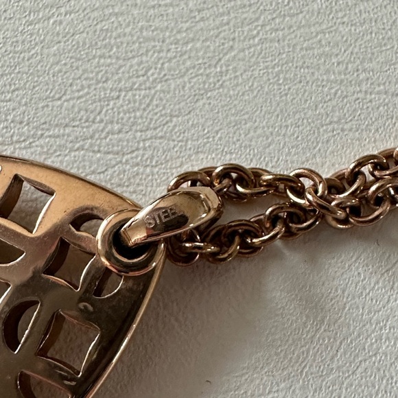 Fossil necklace rose gold steel plated - Picture 4 of 7